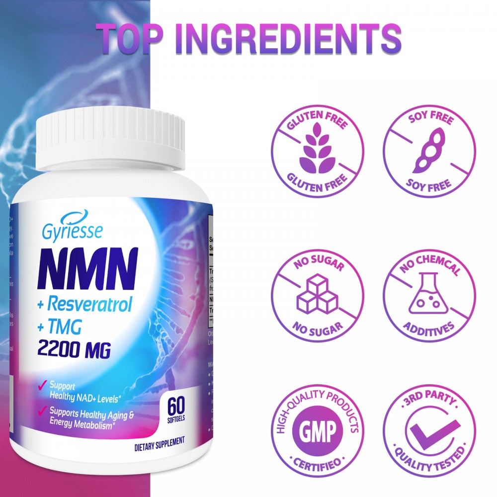 Gyriesse NMN + Resveratrol + TMG 2200mg