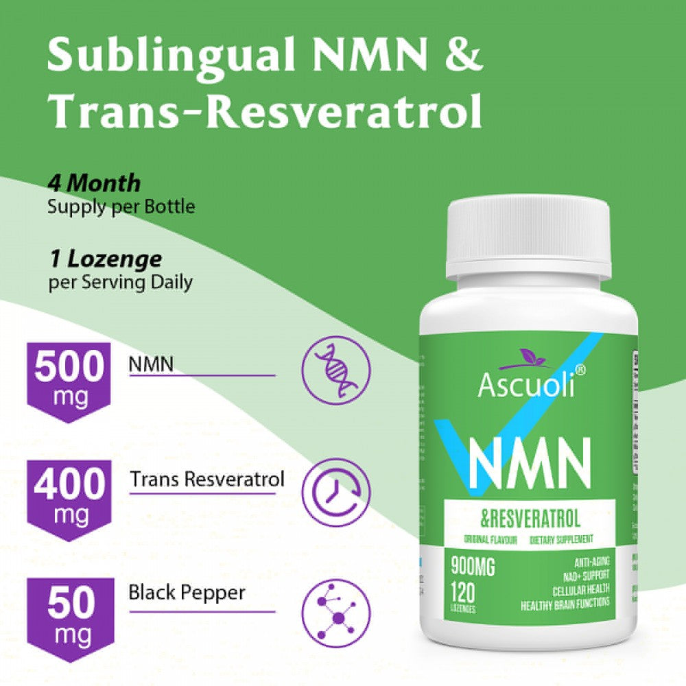 Ascuoli NMN + Resveratrol Lozenges