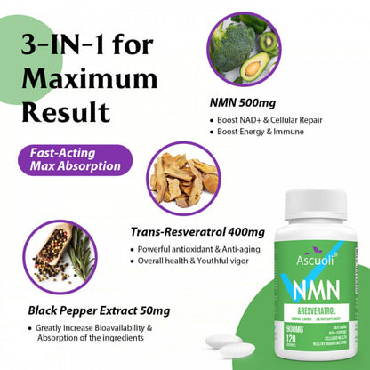 Ascuoli NMN + Resveratrol Lozenges