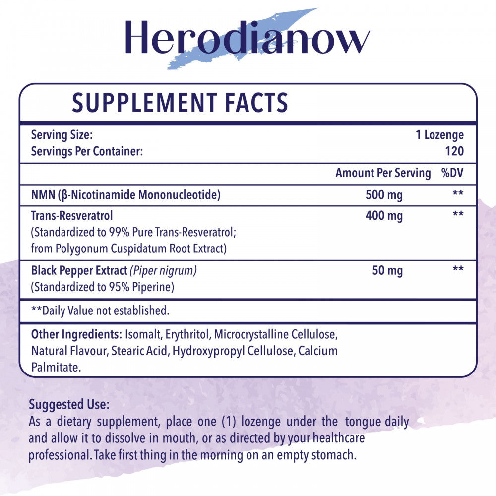 Herodianow NMN Trans-Resveratrol Lozenges
