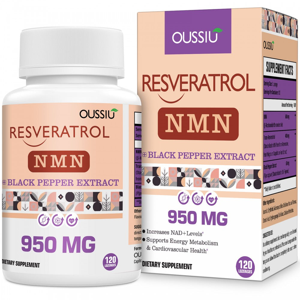 Oussiu NMN+Trans-Resveratrol Supplement 950mg