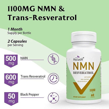 Ascuoli NMN + Resveratrol 1100mg