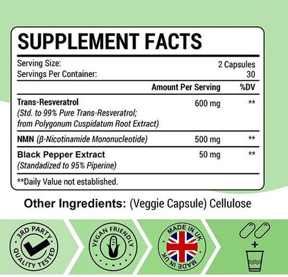 Ascuoli NMN + Resveratrol 1100mg