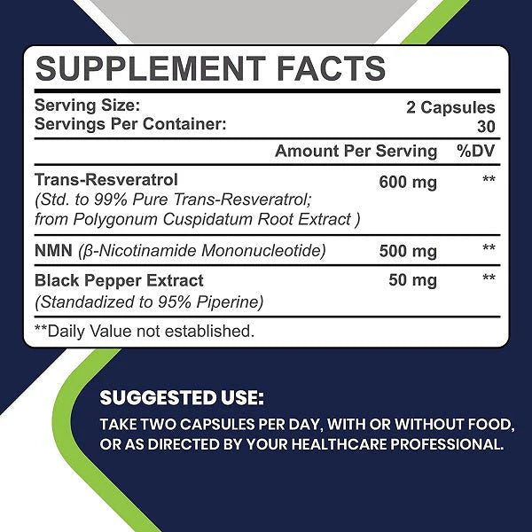 GloriFikation NMN + Resveratrol 1100mg