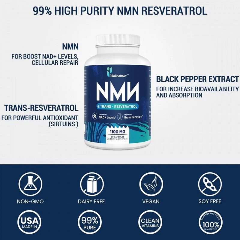 Reatharaly NMN + Resveratrol 1100mg