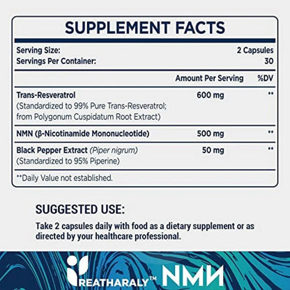 Reatharaly NMN + Resveratrol 1100mg